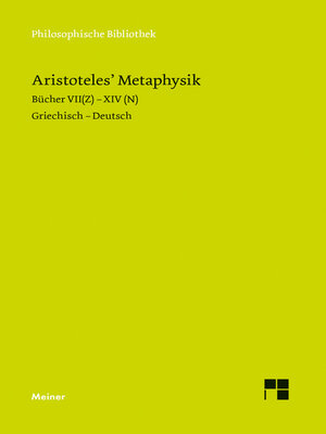 cover image of Metaphysik. Zweiter Halbband